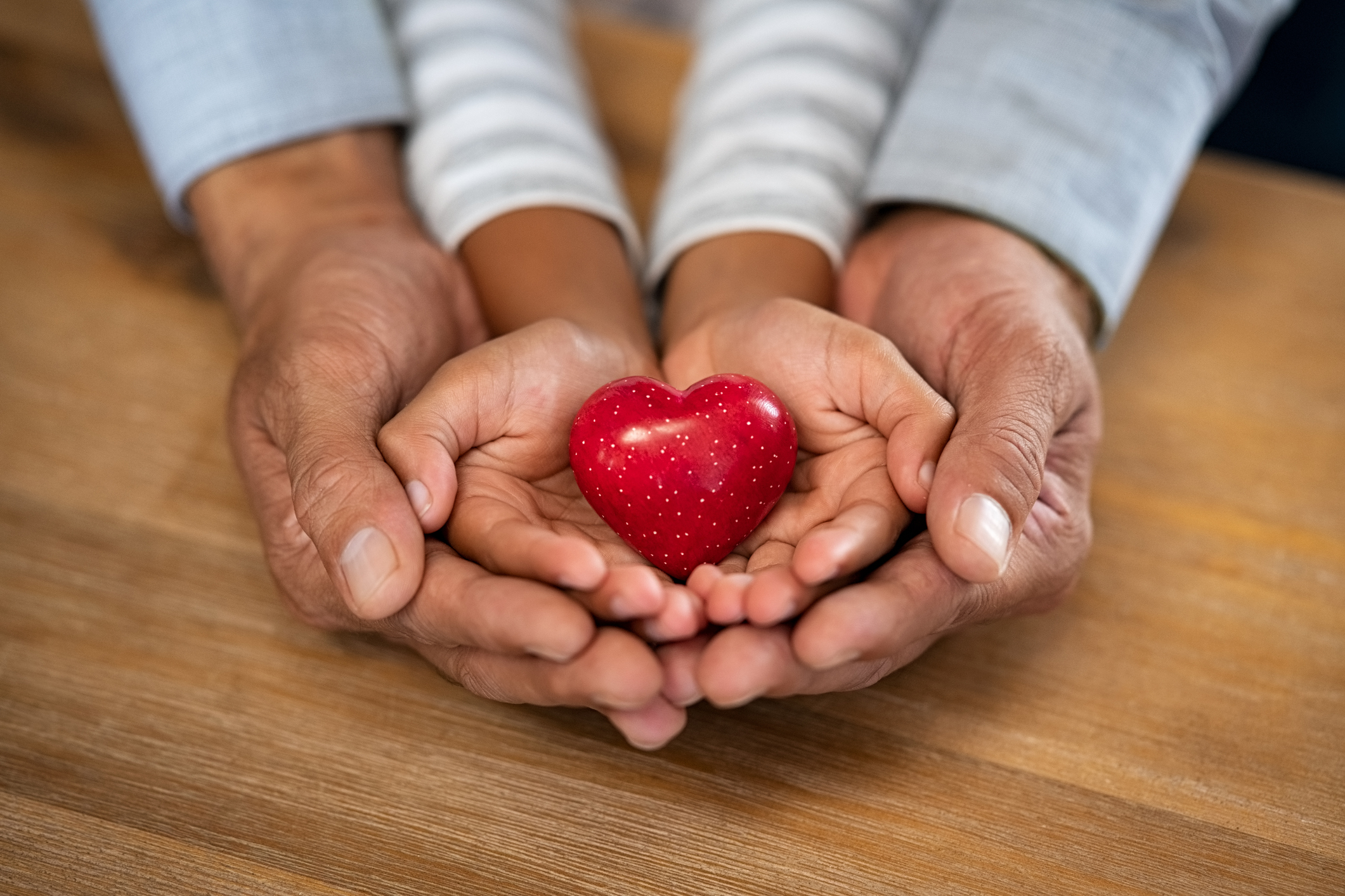 Heart in hands